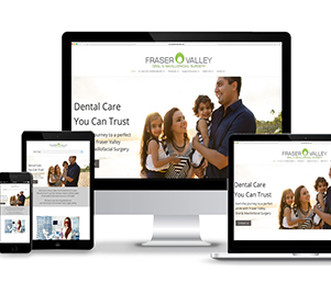 dental lab mobile website example