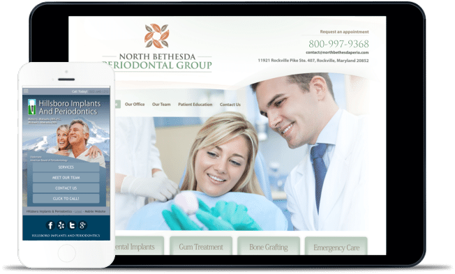 periodontist website design example